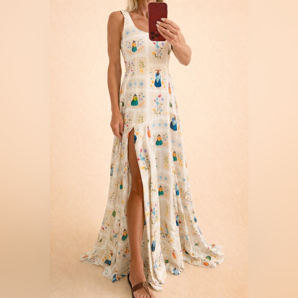 Luxury Resort Maxi Dress • Palm Beach Boutique • Front Slit